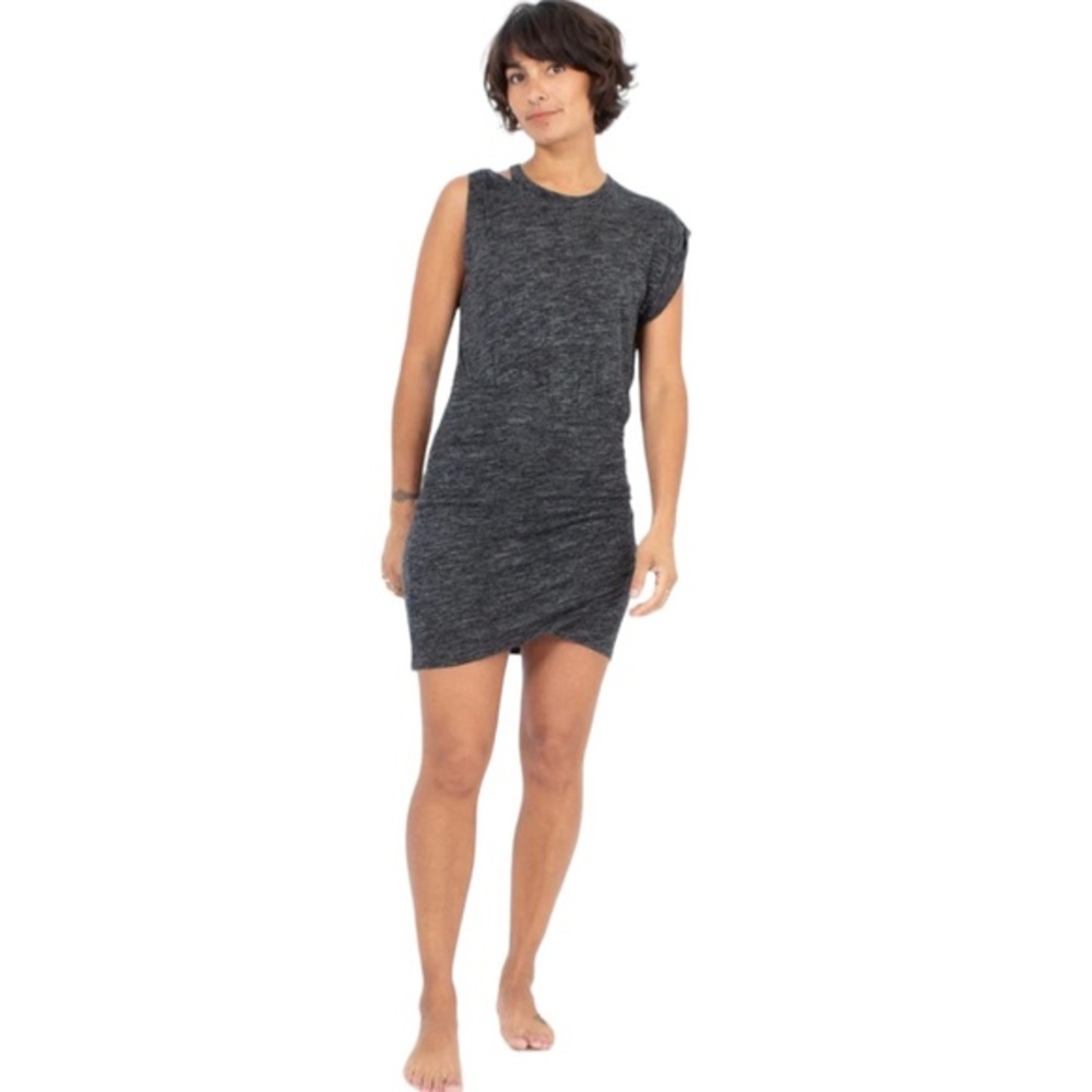 IRO PLUSH MIXED GREY SLEEVELESS DRESS XS
